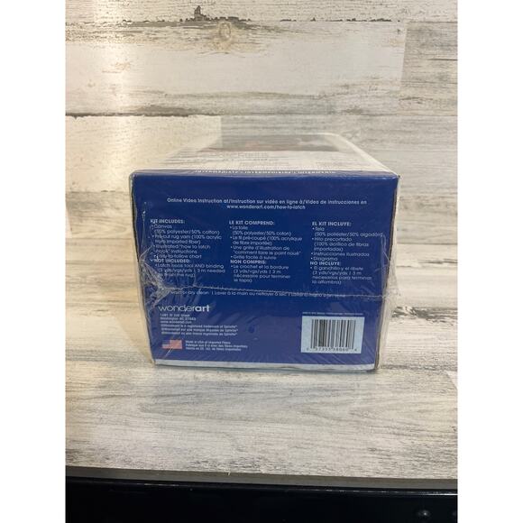 NEW SEALED Wonder Art Latch Hook Kit 426212 Wild Stallion 20” x 27” Horse Cowboy - Picture 3 of 7